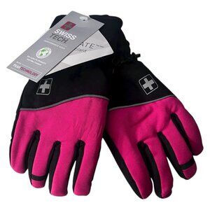 Swiss Tech Kids Pink Insulated Ski Gloves Size Small/Medium